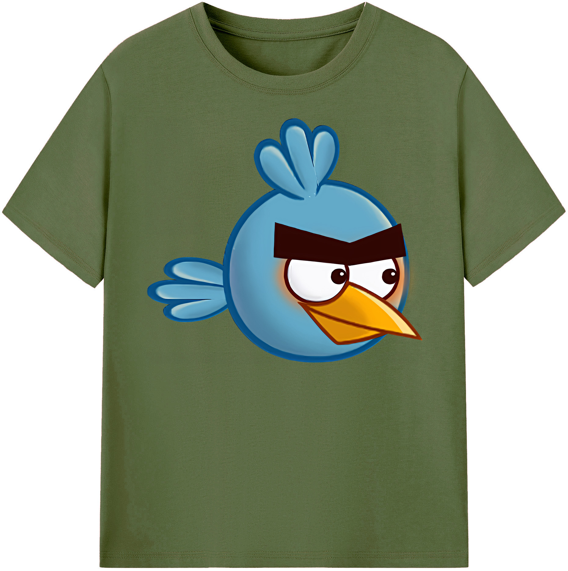 （画像用） Angry Birds アングリーバード 綿100％半袖Tシャツ（フロントプリント）
